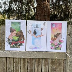 Earth Wind Fire Goddess 17 X 11 Art Print By Lori Agnew NWT